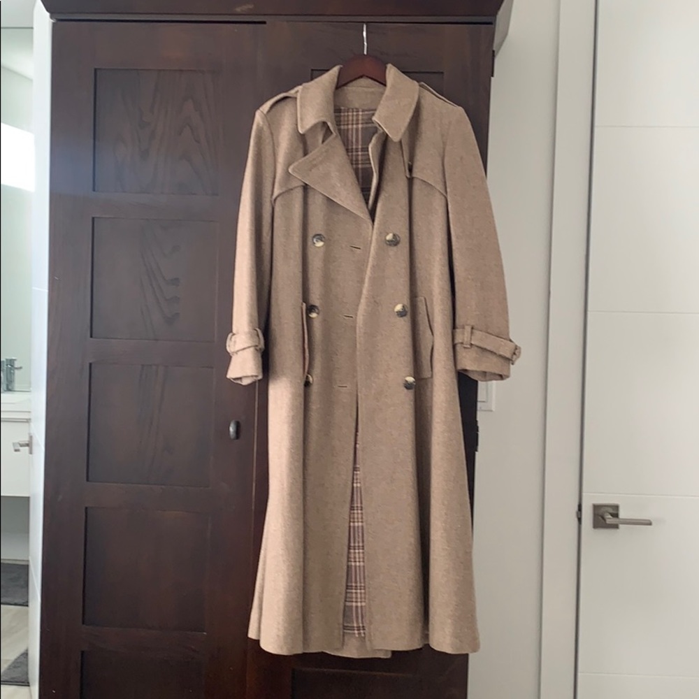 100% wool full length coat